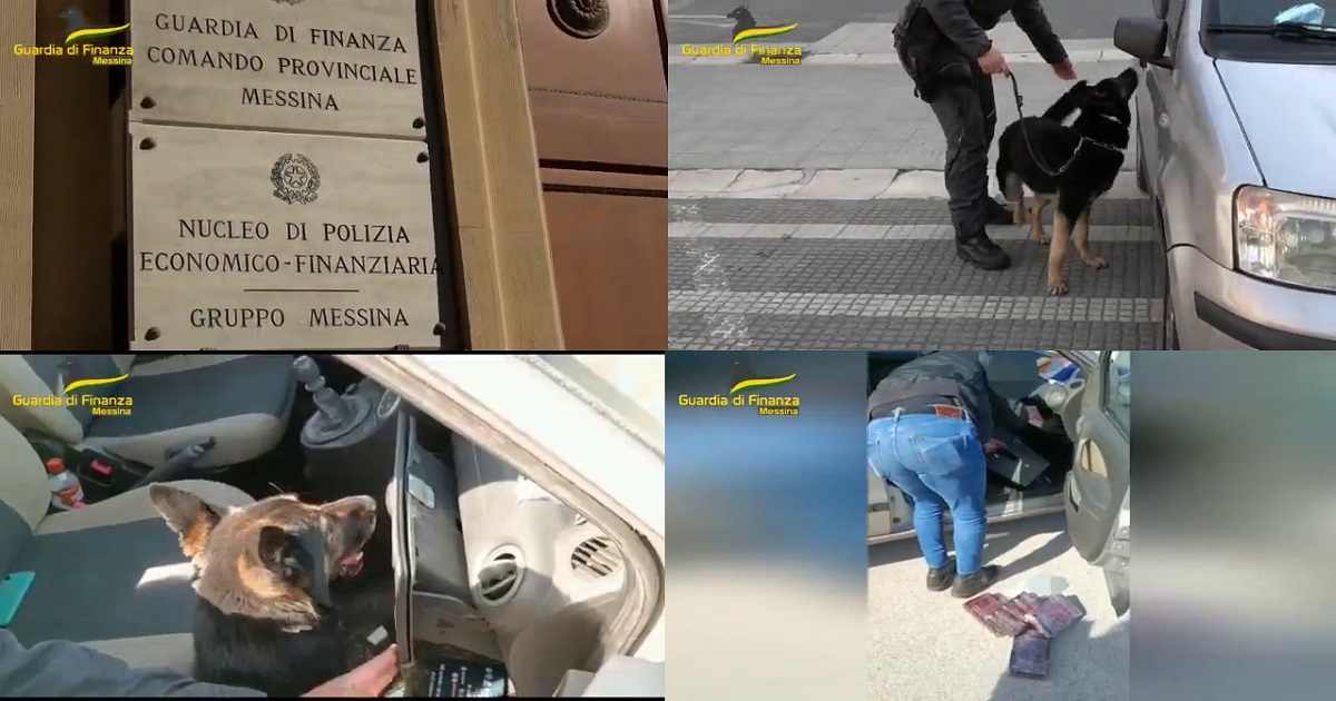 I Finanzieri del Comando Provinciale di Messina, con l’ausilio delle unità cinofile, hanno sequestrato 7 chilogrammi di cocaina