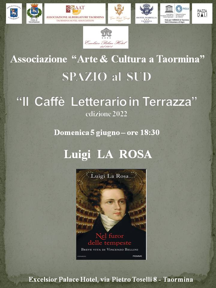 Il Caffè Letterario in Terrazza con Luigi La Rosa