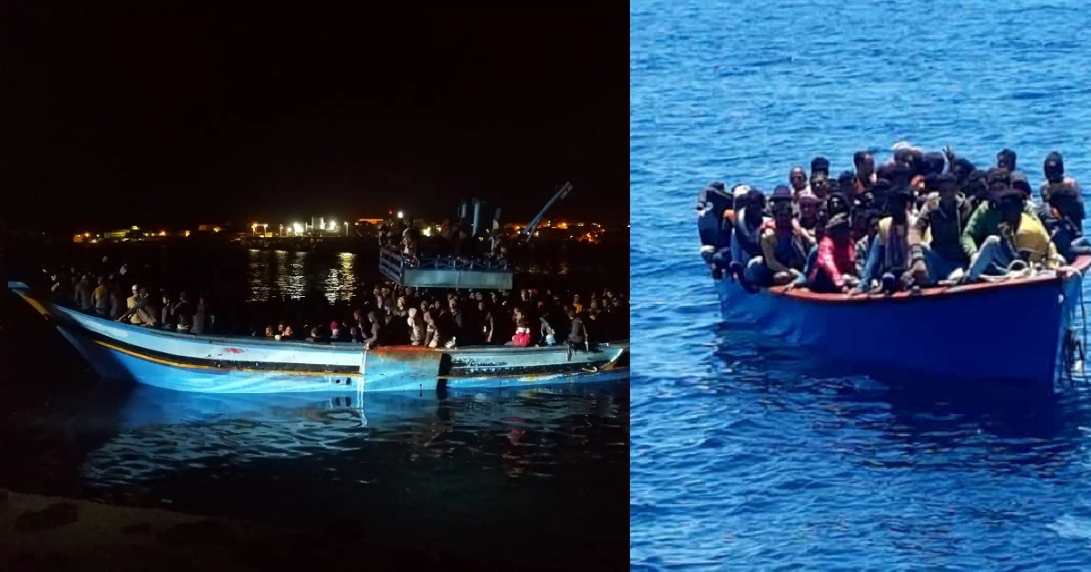 Questa notte ci sono stati a Lampedusa 9 diversi sbarchi con circa 280 migrati